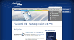 Desktop Screenshot of plasticard.de